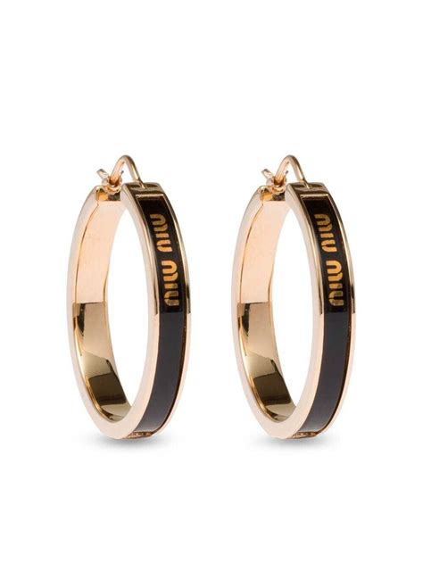 miu miu ohrringe|miumiu hoop earrings.